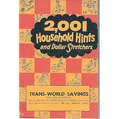 2,001 Household Hints and Dollar Stretchers (1957 Paperback Edition)