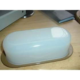 Tupperware Open House Butter Dish Cream  Mocha by Tupperware