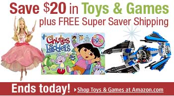 Save $20 in Toys &  Games