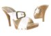 ELTON-S White PKCRK High Heel Sandals