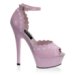 KISS-275, 6'' Stiletto Heel D'Orsay PF Sandal W/Lace