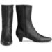 Short Stacked Heel Boots
