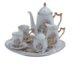 10 Piece Porcelain. Mary/Jesus Tea Set
