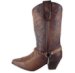Oak Tree Farms Ladies 'Celaya' Western Boots - Brown Crazy Horse