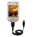 Coiled Power Hot Sync and Charge USB Data Cable w/ Tip Exchange for the HTC Blue Angel - Gomadic Brand