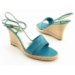 FRANCO SARTO Disbark Platform Blue Shoe Women 7.5