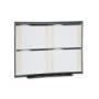 Prestige� Total Erase� Four-Month Calendar, 48 x 36, Graphite Finish Frame (QRT4MCP43)