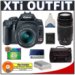 Canon Digital Rebel XTi 10.1MP Digital SLR Camera (Black) + Canon EF-S 18-55mm Lens [Outfit] + Canon EF 75-300mm III Lens + Transcend 4GB 120X CompactFlash Card + High Speed USB 2.0 CompactFlash (CF) Card Reader + Spare Replacement Battery for Canon NB-2LH + Deluxe SLR System Camera Bag