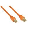 Projektoren: Patchkabel Set / 4 St�ck Netzwerkkabel RJ45 a 2 Meter / Orange