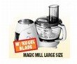 Magic Mill FP-610 Heavy duty Food Processor w/ Kugel Blade , FP610B