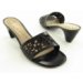 HUSH PUPPIES Juliana Sandal Slide Black Shoe Women 8.5