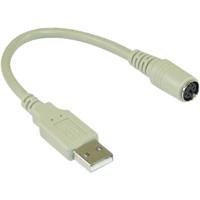 Navigationssysteme: Intos USB Adapterkabel Konverter USB-PS/2 USB-A/Stecker - mDIN6/Buchse 0.20 m