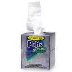 Puffs Facial Tissue Plus Lotion with Aloe & Vitamin E, 2-Ply, White, 64 tissues
