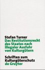 Das Restitutionrecht Des Staates Nach Illegaler Ausfuhr Von Kulturgutern: Eigentumsordnung Und Volkerrechtliche Zuordnung