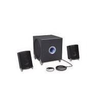 TV Ger&auml;te: TEAC XT-2 Lautsprechersystem 2.1 mit blau leuchtendem Subwoofer