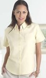 Misses C.B. Casual Short Sleeve Solid Oxford