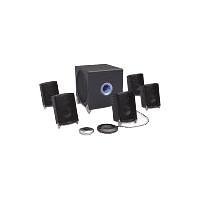 TV Ger&auml;te: TEAC XT-5 Lautsprechersystem 5.1 mit blau leuchtendem Subwoofer