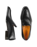 Brunori Men's Black Italian Genuine Leather Loafer Shoes