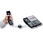 Conectol 16ft. Self-Retracting Phone Cord, In-Line, Clear