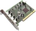 5PORT USB 2.0 PCI 5V 32BIT PC MAC 4-EXT 1-INT PORT (DU-520)