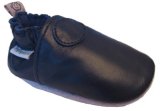 Baby Leather Soft Sole Shoes, Navy Blue (infant to toddler)