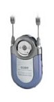 Coby CX2 Mini AM/FM Stereo Pocket Radio with Neck and Arm/Hand Straps - Blue