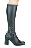 Women's Gogo, Black Polyurethane 3
