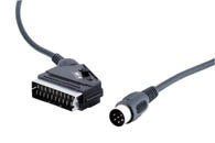 Zubeh&ouml;r: 1.5m Scart Stecker auf 6-polig DIN Stecker