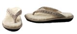 Lamo Sand Sparkle Sheepskin Thong Sandal