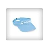 Women's TaylorMade Visor White with Light Blue TaylorMade Logo on the front