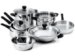 0485 Stainless Steel Cookware Set with Glass Lids 13-pc.