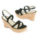 DaniBlack Suede Wedge Sandal