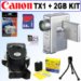 Canon PowerShot TX-1 7.1MP Digital Camera + 2GB Accessory Kit