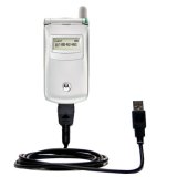 Power Hot Sync and Charge USB Data Cable w/ Tip Exchange for the Motorola T720 - Gomadic Brand