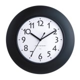 Chaney Instruments 11.5-Inch Black Set & Forget Wall Clock