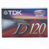 TDK D120 Normal Bias 120 Minute Audio Cassettes ( 10-Pack )