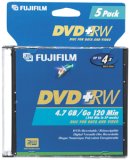Fuji DVD+RW General Video Disc, 5 Pack