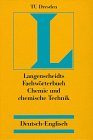 Langenscheidts Fachw&ouml;rterbuch, Fachw&ouml;rterbuch Chemie und chemische Technik, Deutsch-Englisch