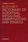 Elsevier's Dictionary of Acronyms, Initialisms, Abbreviations and Symbols