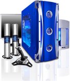 AMD ATHLON 64 X2 5000+ 2.6GHZ Dual Core Processor/Asus Motherboard/4GB DDR2 667MHz (PC5400) Memory/Dual 250GB SATA 2 Hard Drives in a RAID 0 (striped) Array/18x Dual Layer DVD&plusmn;RW Drive/Dual nVidia GeForce 7600GT 256MB Graphics Cards in SLI/7.1 C-Media Audio/10/100/1000 Gigabit Network/8x USB 2.0 Ports/Slots: 2x PCI-E X16/2x PCI-E X1/2x PCI/Blue X-Cruiser Case/600W Power Supply/Logitech Keyboard and Optical Mouse/Creative Labs Creative 235 Speakers/Microsoft Windows Vista Business 64 Bit Edition