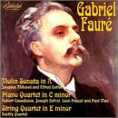 Faure: Berceuse in D; Sonata for violin No1