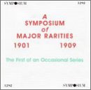 A Symposium of Major Rarities 1901-1909: The First of an Occasional Series