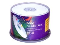 Kamerazubeh&ouml;r: BENQ 50x CDR 700MB 80Min printable 52x Cakebox