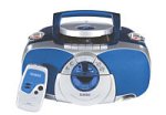 Classic Portable CS833BLUE One-Piece AM/FM/CD/Cassette Boombox