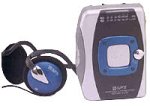 AM/FM Stereo Cassette Player with Behind-the-Neck Headphones