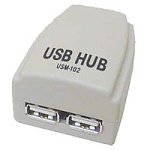 Handys ohne Vertrag: GR Computer PU-110 USB1.1 Mini Hub 2-fach USB 2P 2xUSB-A/B 1xUSB grau