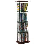LASERLINE DVD50TWM Wood and Metal DVD Storage Tower