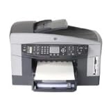 HP Officejet 7410 All-in-One - Multifunction ( color ) - ink-jet - copying (up to): 30 ppm (mono) / 20 ppm (color) - printing (up to): 30 ppm (mono) / 20 ppm (color) - 400 sheets - 33.6 Kbps - USB, 10/100 Base-TX, 802.11b, 802.11g