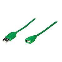 Navigationssysteme: IC Intracom Manhattan USB 1.1 Kabel USB Anschlusskabel A / Stecker - A / Buchse 1.8 m gr�n
