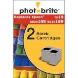 Photobrite 2-pk. Printer Cartridge Compatible for Epson S020108/ S02 - Black
